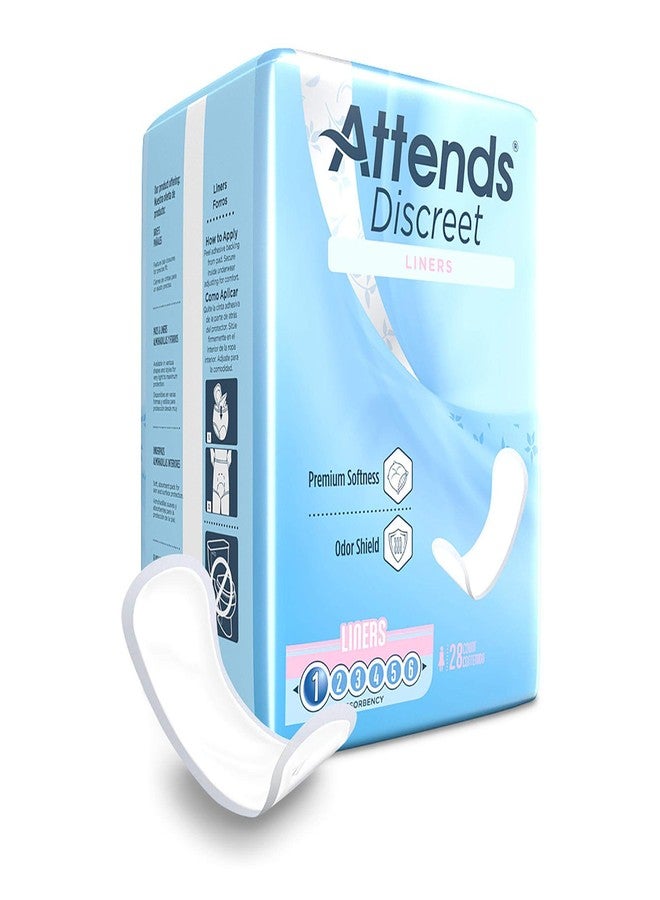 Attends® Confidence® Discreet Liners (28 Pack) - Adult Disposable Light-Absorbent Bladder Control Pad Liners, 6 in. - Image 1